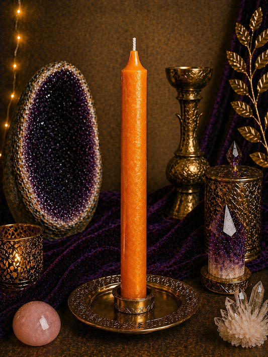 Bougie orange  – Énergie & Motivations  ✨ (Copie)