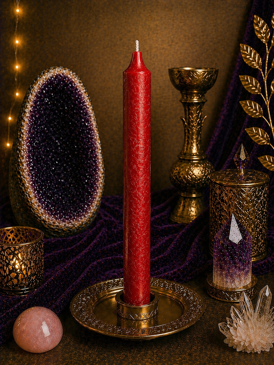 Bougie rouge – Amour & Passion ✨