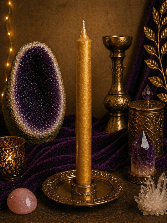 Bougie or  – Succès & Élévation  ✨