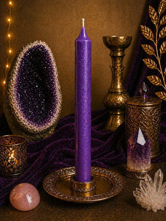 Bougie violette  – Spiritualité & Intuition  ✨